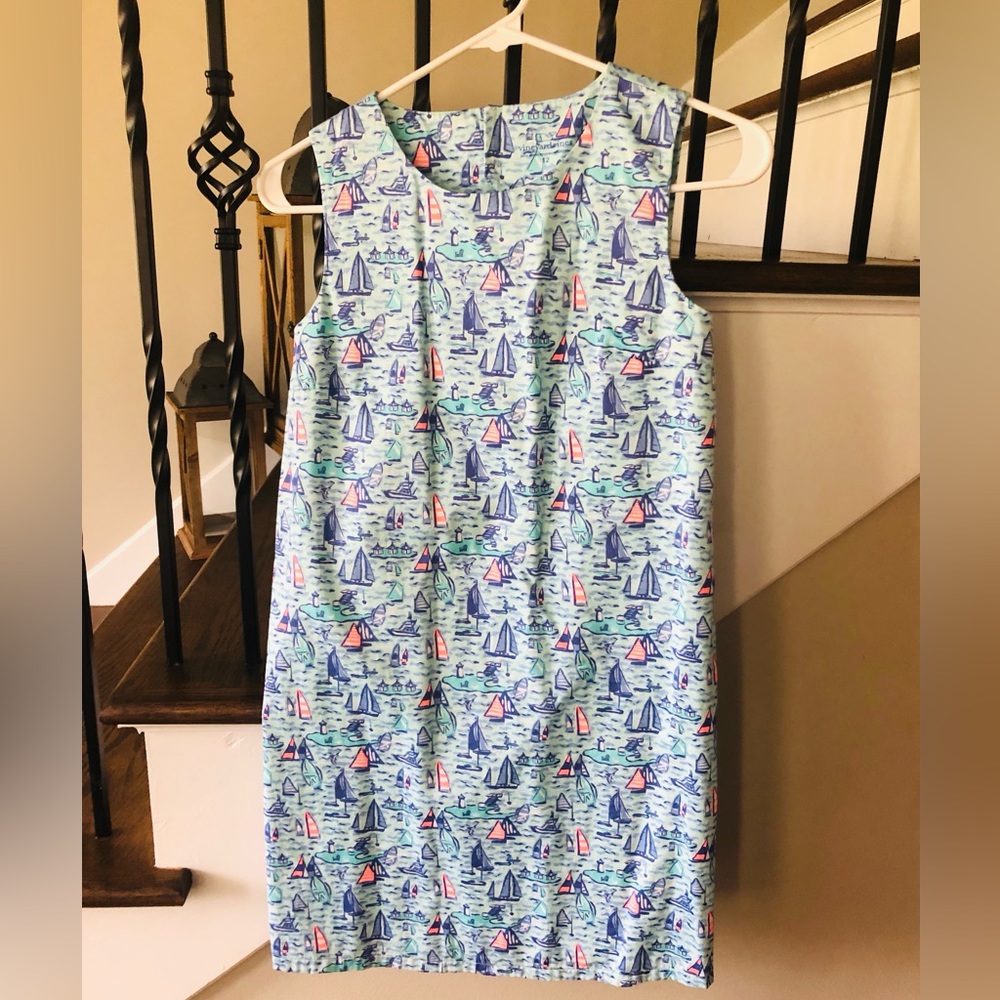 Girls Vineyard Vines Dress with Boats Size 12